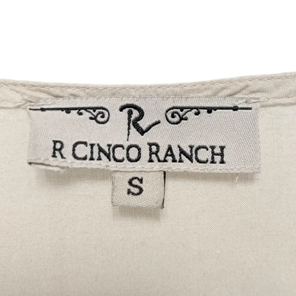 R CINCO RANCH Embroidered Beaded Tunic Top S - Picture 5 of 8
